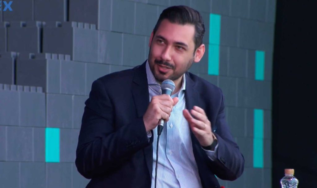 Reza Ghiabi talking at INOTEX Stage 2021 about CSR